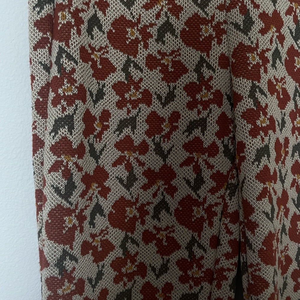 Urban Outfitters Floral Knit Flare Pants - Picture 5 of 6